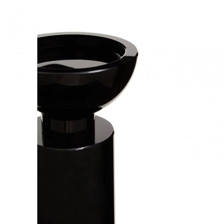 Carrie Black Finish Candle Holder