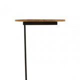 Corra Side Table With Wooden Marble Top