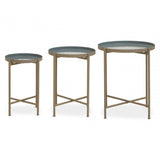 Set Of Three Side Table With Cross Legs
