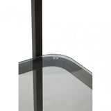 Vogue Left Half Moon Black Shelf Unit