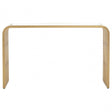 Vogue Matte Gold Slatted Console Table