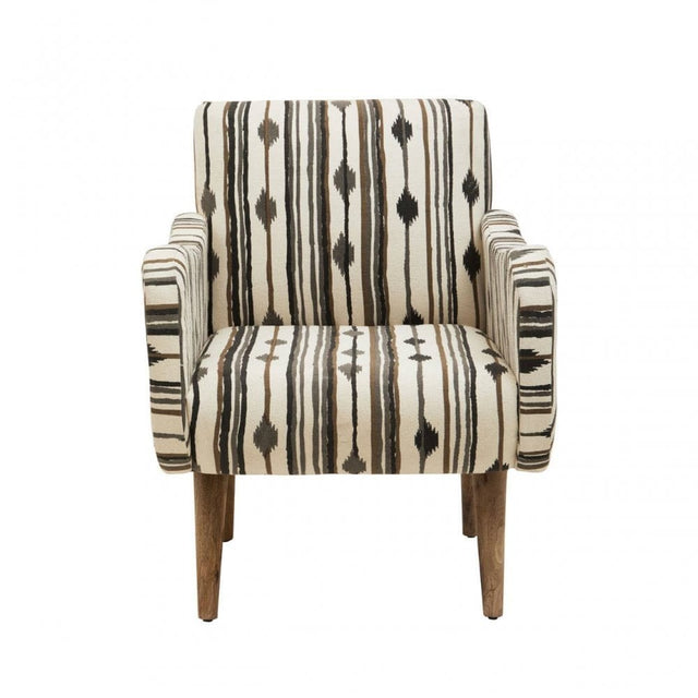 Cefena Armchair With Straight Arms