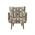 Cefena Armchair With Flared Arms