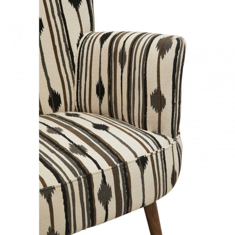 Cefena Armchair With Flared Arms