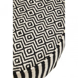 Cefena Striped Footstool