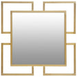 Allure Gold Brushed Small Wall Mirror