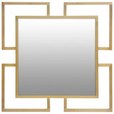 Allure Gold Brushed Small Wall Mirror