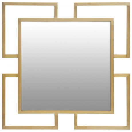 Allure Gold Brushed Small Wall Mirror