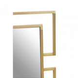 Allure Gold Brushed Small Wall Mirror