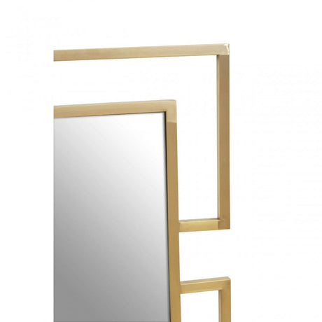 Allure Gold Brushed Small Wall Mirror