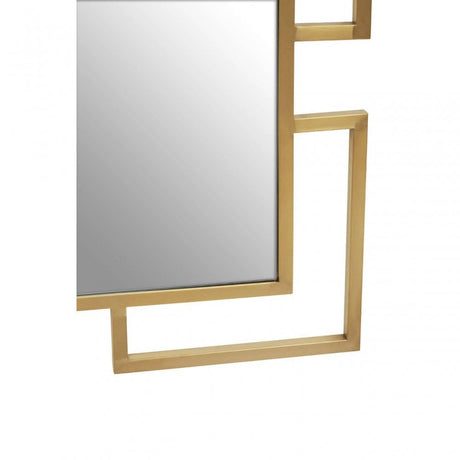 Allure Gold Brushed Small Wall Mirror