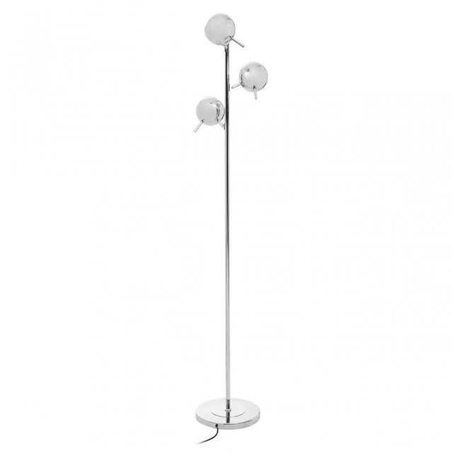 Karter Chrome Finish Table Lamp  With Three Lights