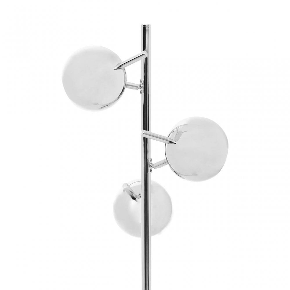 Karter Chrome Finish Table Lamp  With Three Lights