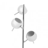 Karter Chrome Finish Table Lamp  With Three Lights