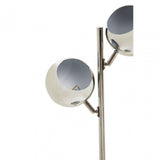 Karter  Chrome Finish  Table Lamp With Two Lights