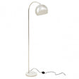 Karter Floor Chrome Finish Lamp With White Base
