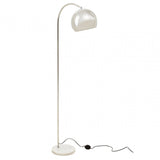 Karter Floor Chrome Finish Lamp With White Base