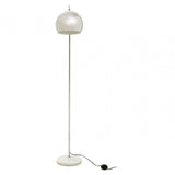 Karter Floor Chrome Finish Lamp With White Base