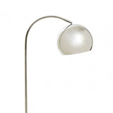 Karter Floor Chrome Finish Lamp With White Base