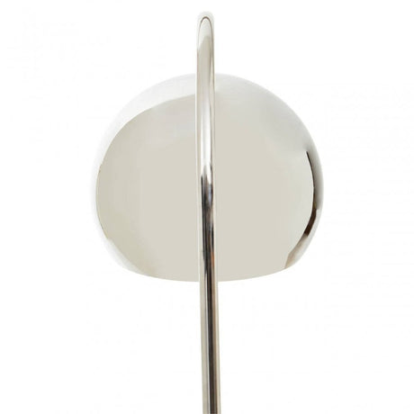 Karter Floor Chrome Finish Lamp With White Base