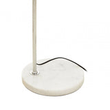Karter Floor Chrome Finish Lamp With White Base