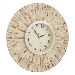 Palu Natural Shell Wall Clock