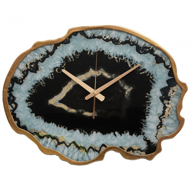 Celina Black And Gold Wall Clock