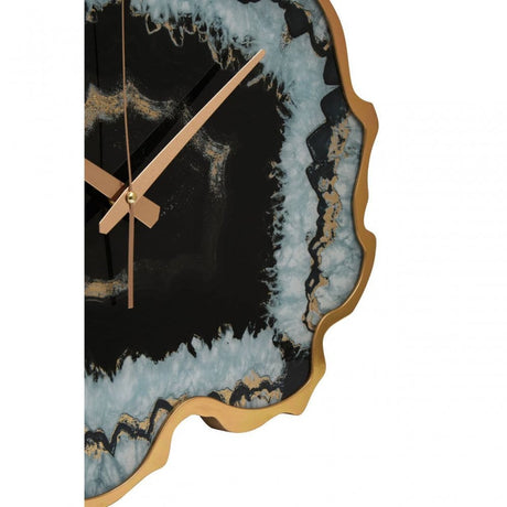 Celina Black And Gold Wall Clock