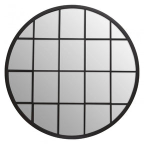 Descartes Round Metal Wall Mirror