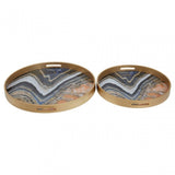 Celina Set Of Two Abstract Trays