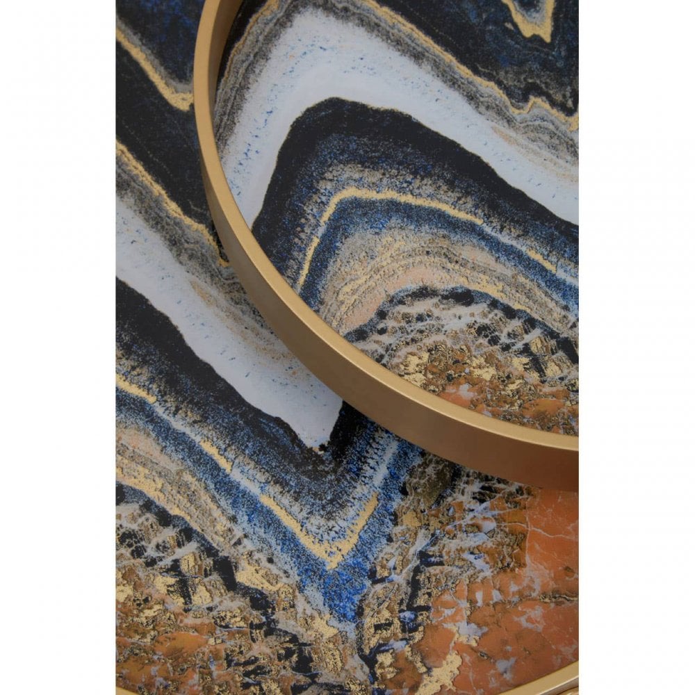 Celina Set Of Two Abstract Trays