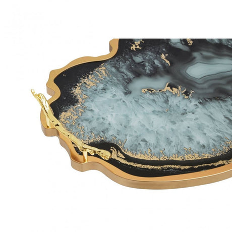 Celina Black And Gold Tray