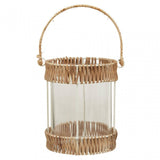 Kuta Natural And White Small Lantern