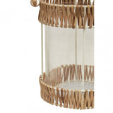 Kuta Natural And White Small Lantern
