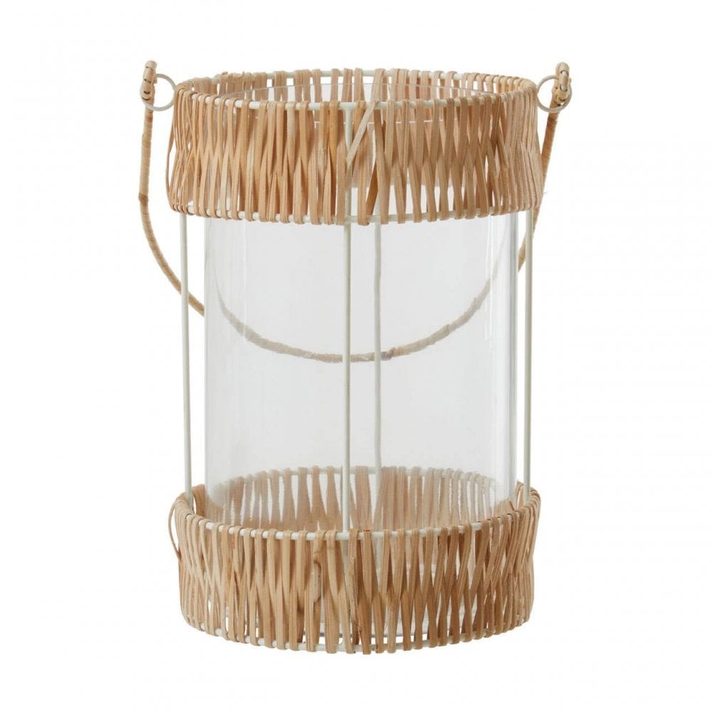 Kuta Natural And White Large Lantern