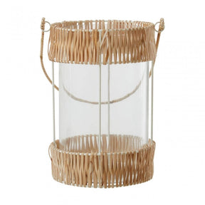 Kuta Natural And White Large Lantern