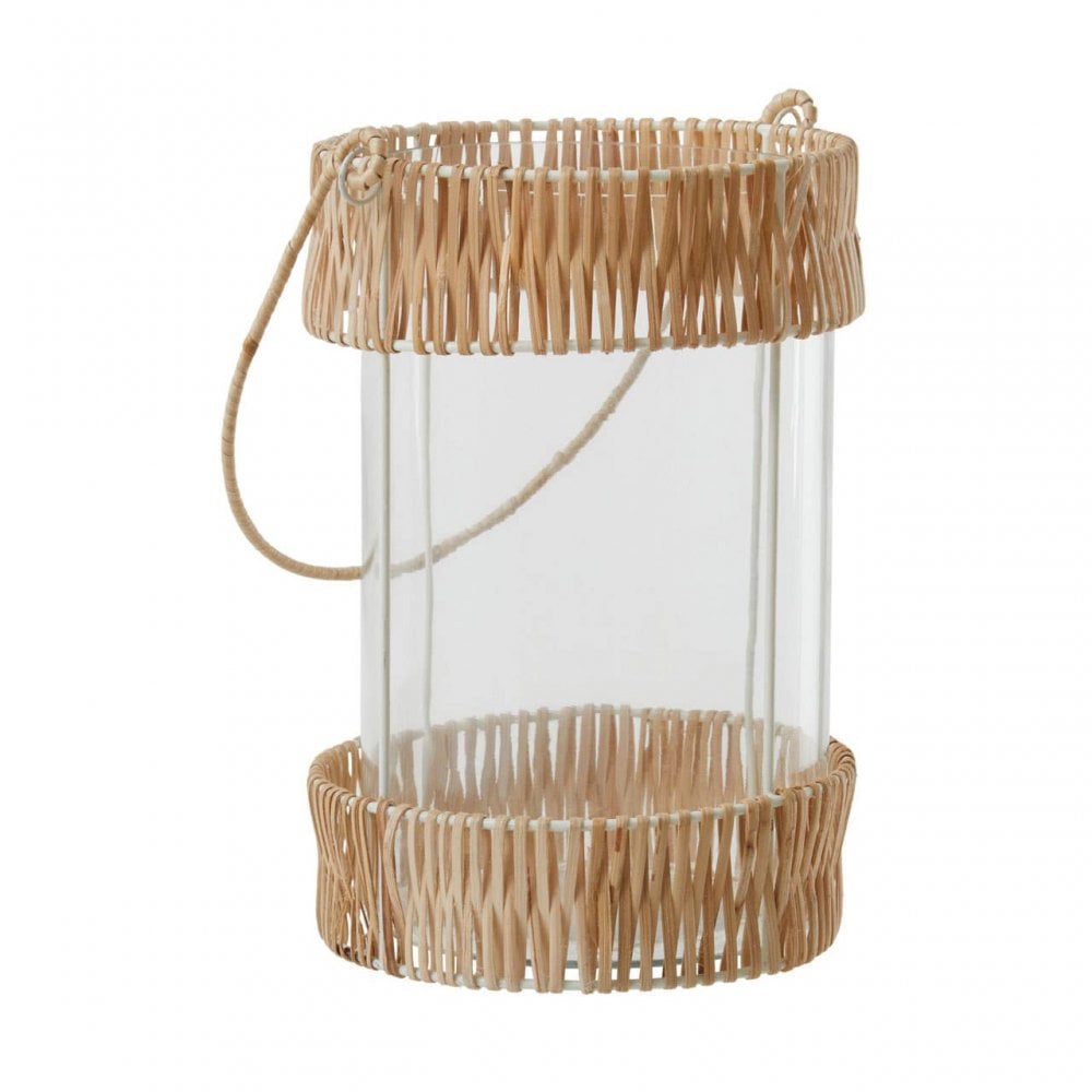 Kuta Natural And White Large Lantern