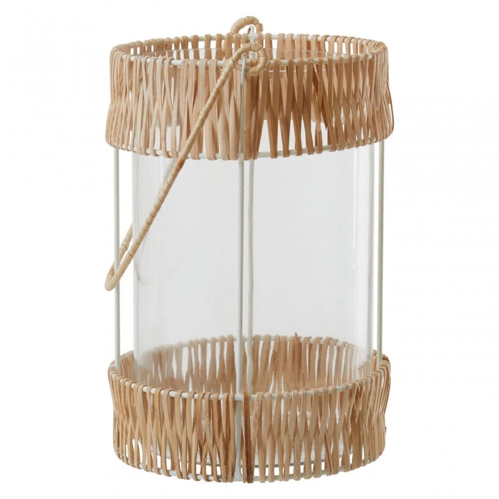 Kuta Natural And White Large Lantern