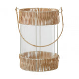 Kuta Natural And White Large Lantern