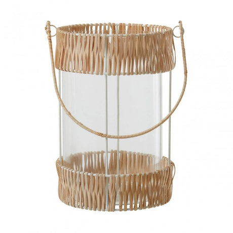 Kuta Natural And White Large Lantern