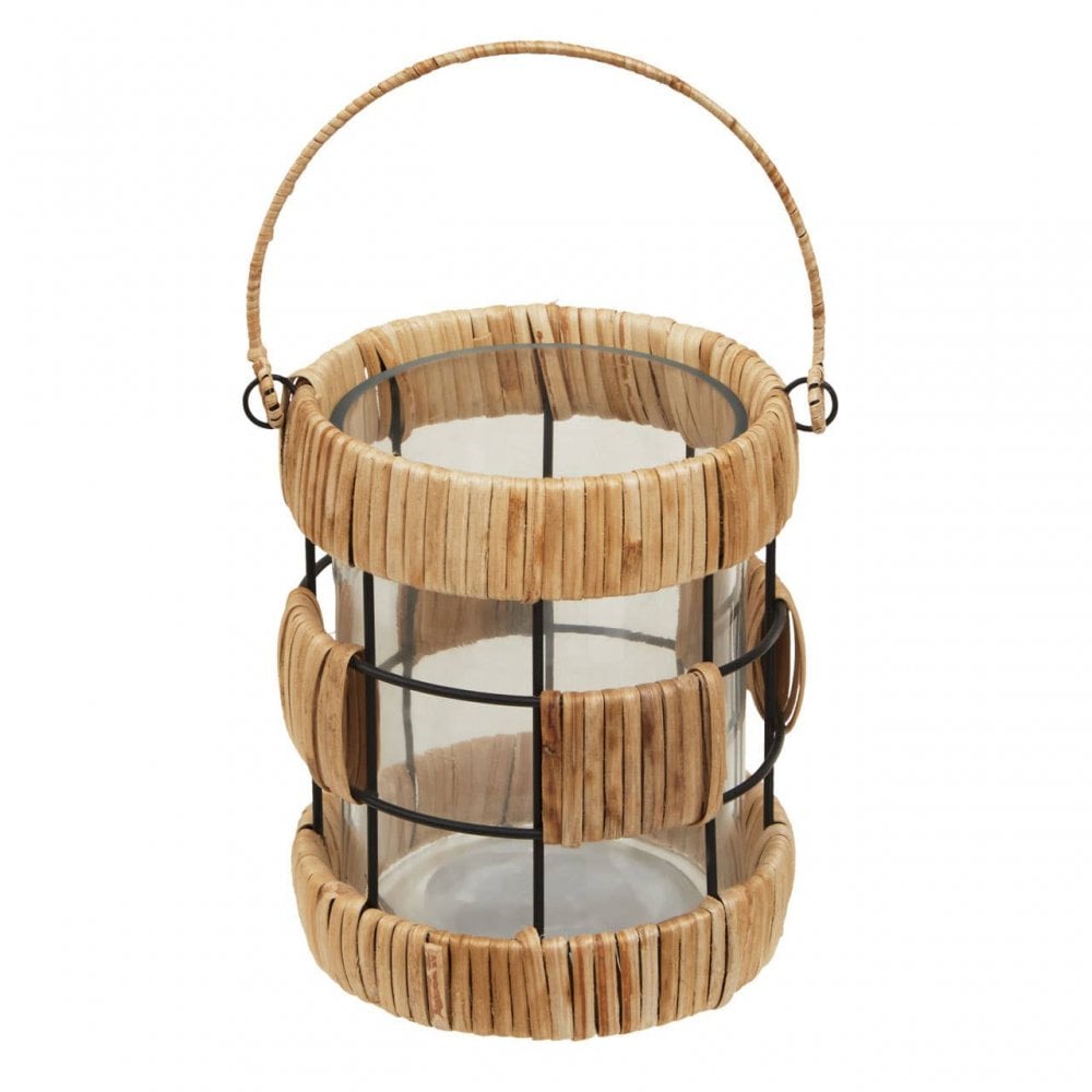 Kuta Natural And Black Small Lantern