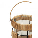 Kuta Natural And Black Small Lantern