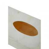 Palu White Tissue Box