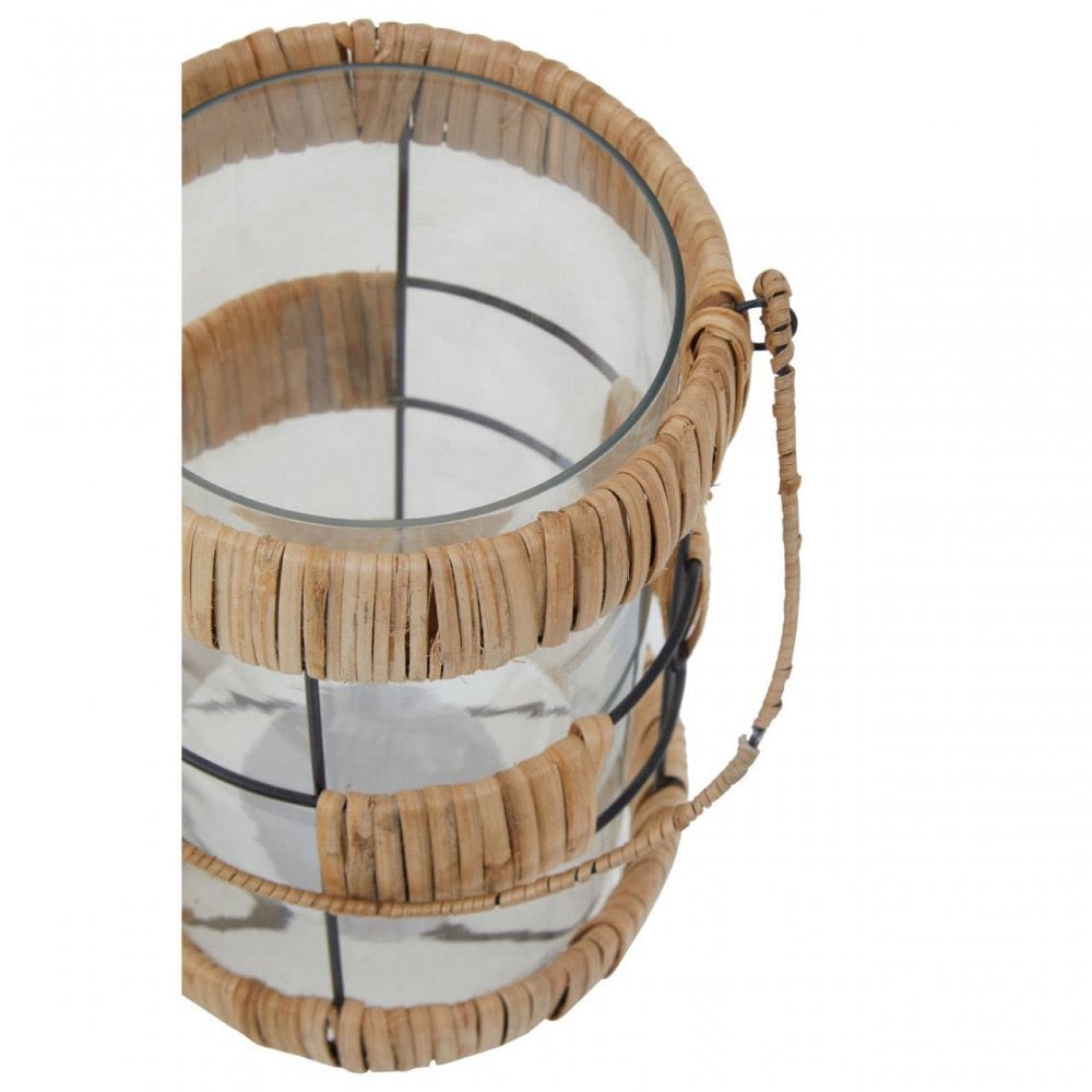 Kuta Natural And Black Large Lantern