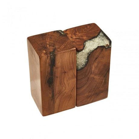 Sakra Set Of 2 Burnt Effect Bookends