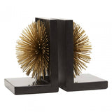 Mirano Set Of Two Starburst Black Bookends