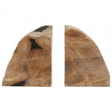 Relic Set Of 2 Petrified Wood Bookends