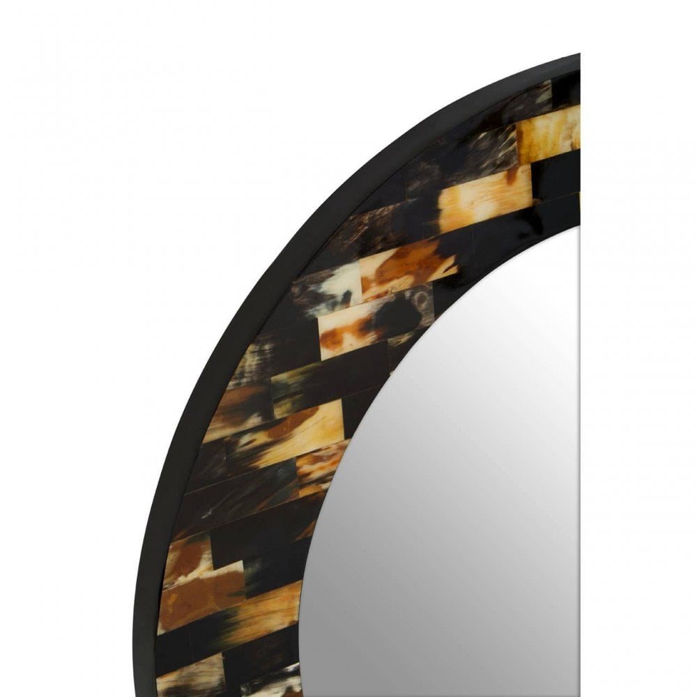 Obra Round Shell Wall Mirror
