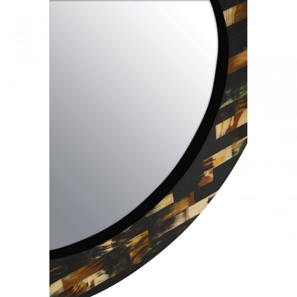 Obra Round Shell Wall Mirror