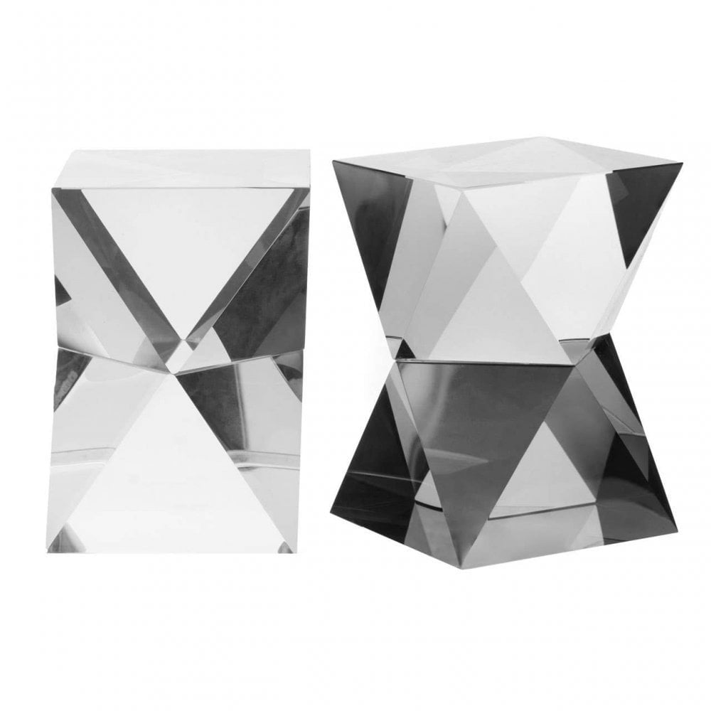 Carrie Set Of 2 Crystal Bookends